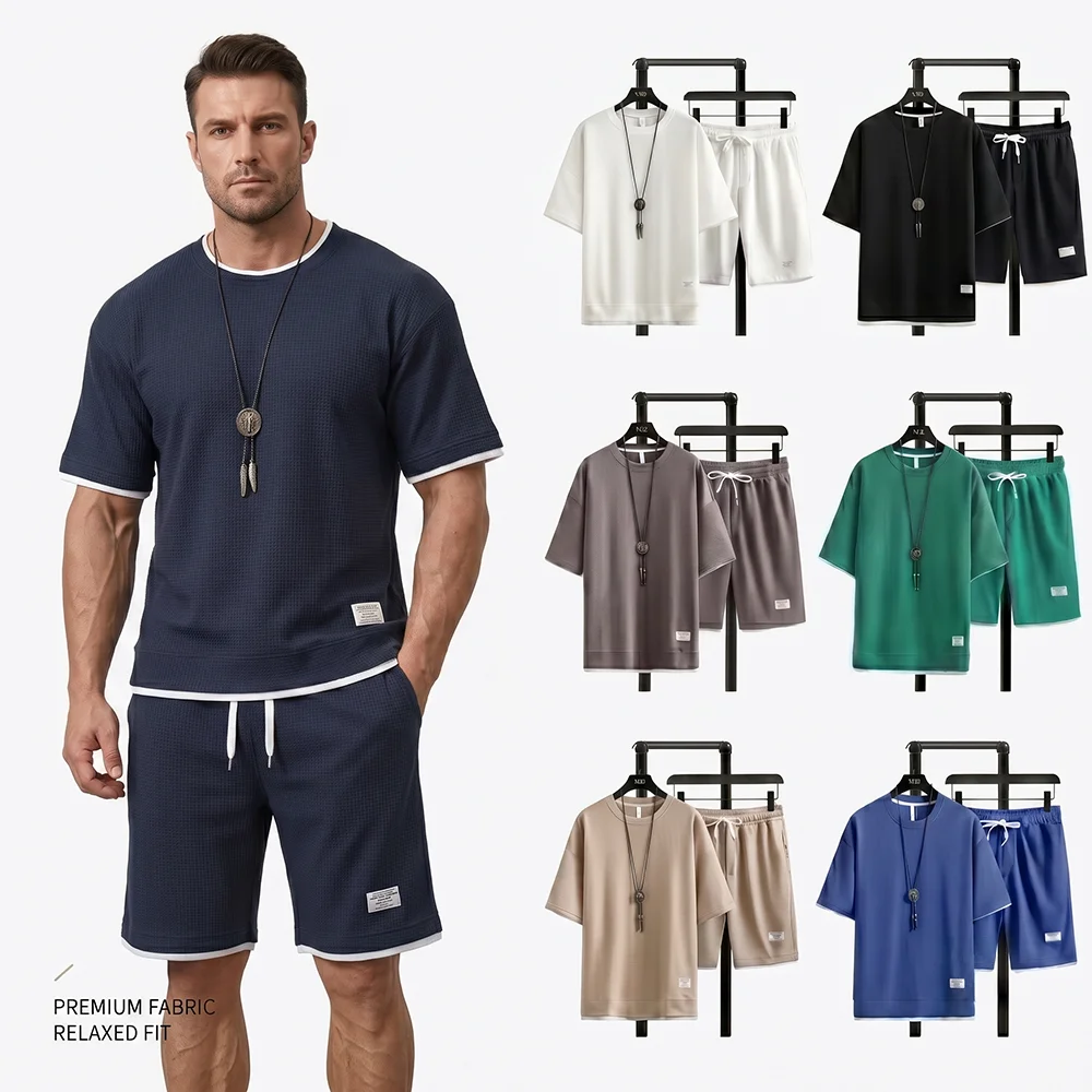 Streetwear Brand Shorts - Setelan Olahraga Pria Musim Panas Bahan
