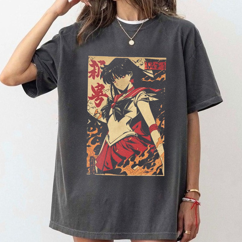Streetwear Brand T Shirt - Kaus Grafis Anime Retro 90S Sailor