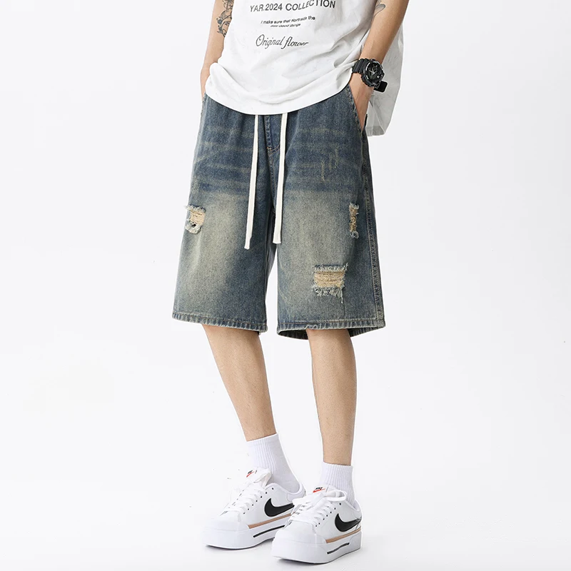 Celana pendek Denim tipis musi - Streetwear Brand Shorts ulasan dan harga
