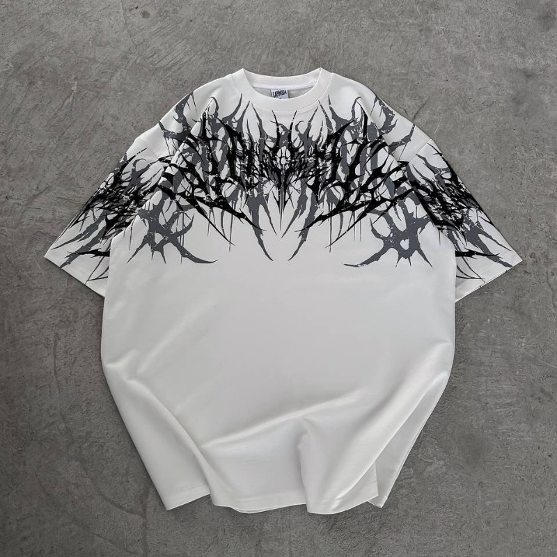 Kaos Oversize Unisex Merk Y2K  - Streetwear Brand Font ulasan dan harga