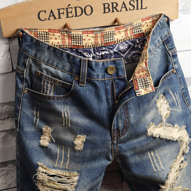 Celana Pendek Denim Hip-hop Ro - Streetwear Brand Shorts ulasan dan harga