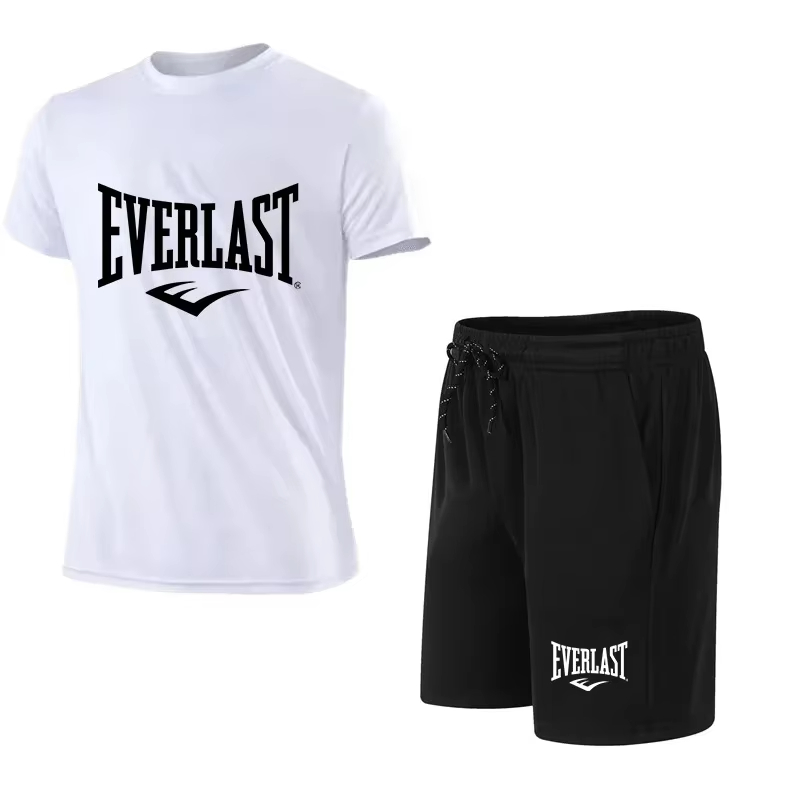 EVERLAST Kaus Pria + Celana Pe - Streetwear Brand Shorts ulasan dan harga