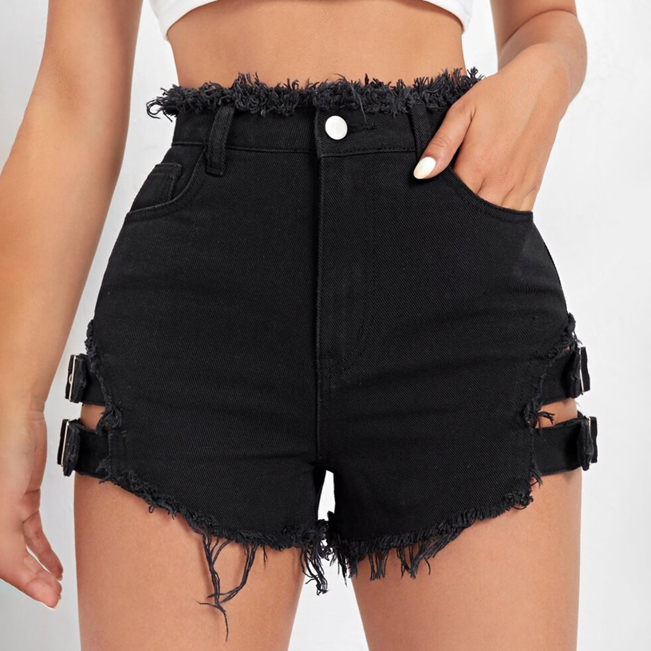Celana Pendek Denim Wanita Pin - Streetwear Brand Shorts ulasan dan harga