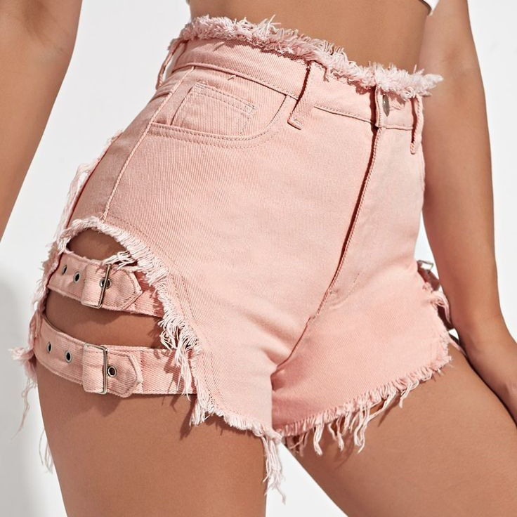 Celana Pendek Denim Wanita Pin - Streetwear Brand Shorts ulasan dan harga