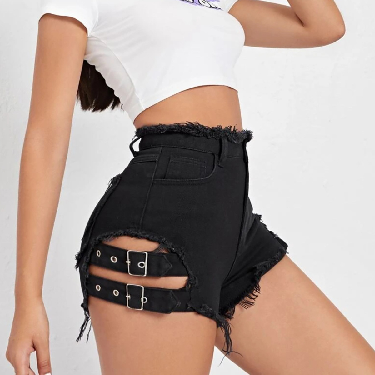 Celana Pendek Denim Wanita Pin - Streetwear Brand Shorts ulasan dan harga