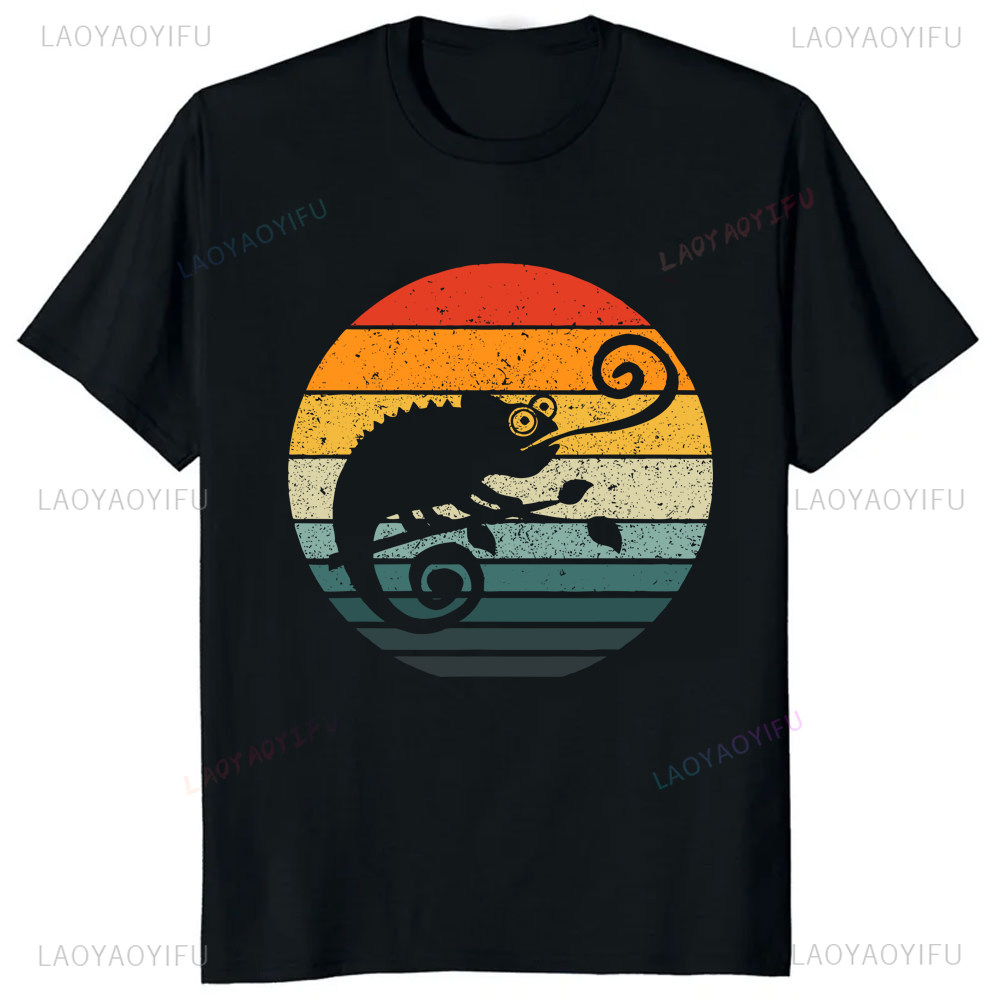 Kaus bunglon bergambar kartun  - Streetwear Brand T Shirt ulasan dan harga