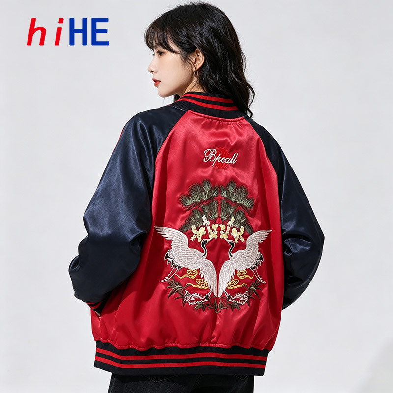 2 Jaket Bisbol Satin Sukajan D - Women Streetwear Brand ulasan dan harga