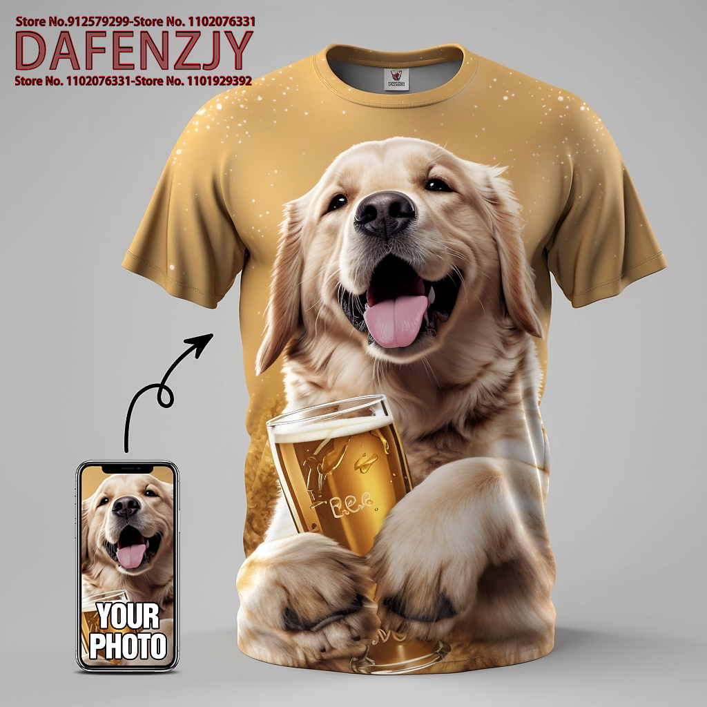 Kaus gambar hewan peliharaan l - Streetwear Brand T Shirt ulasan dan harga