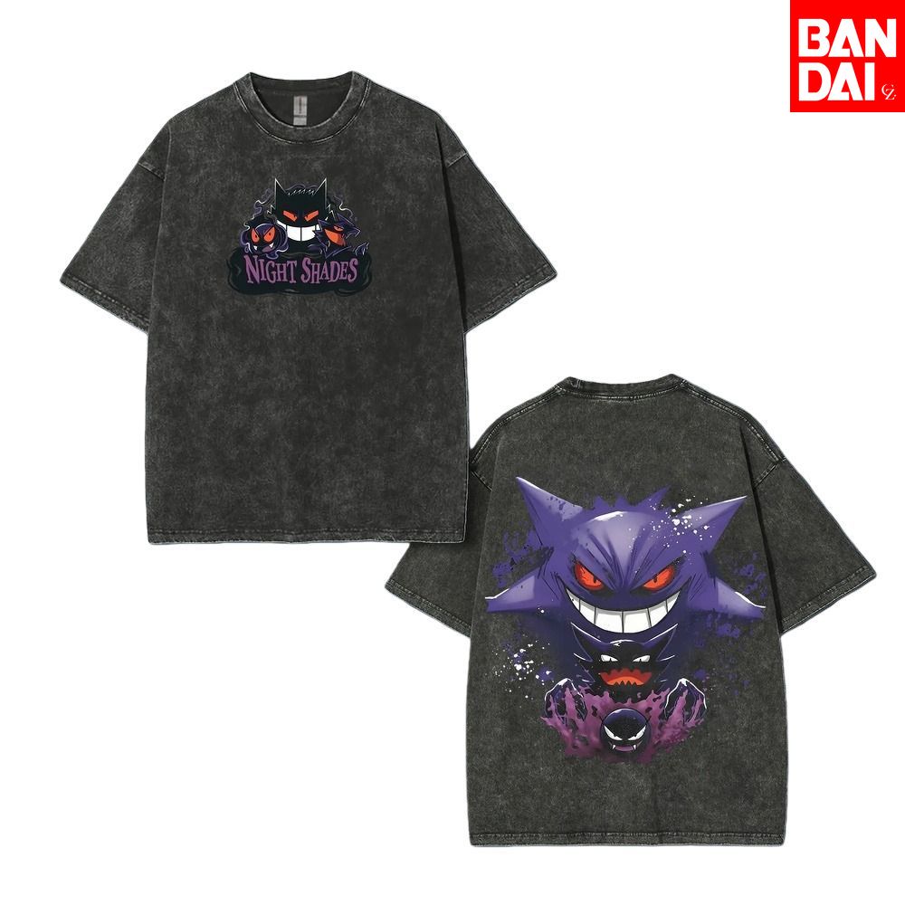 Kaus Pokemon Gastly Haunter Ge - Streetwear Brand T Shirt ulasan dan harga